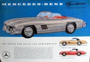 Mercedes-Benz 300 SL Roadster Coupe Modelprogram 1959 Carbrochure (0190)
